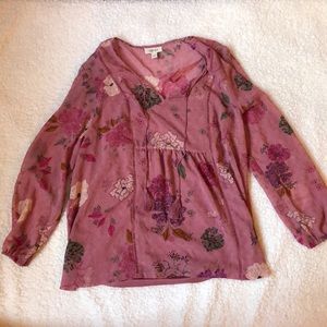 Flowy Mauve Pink Blouse